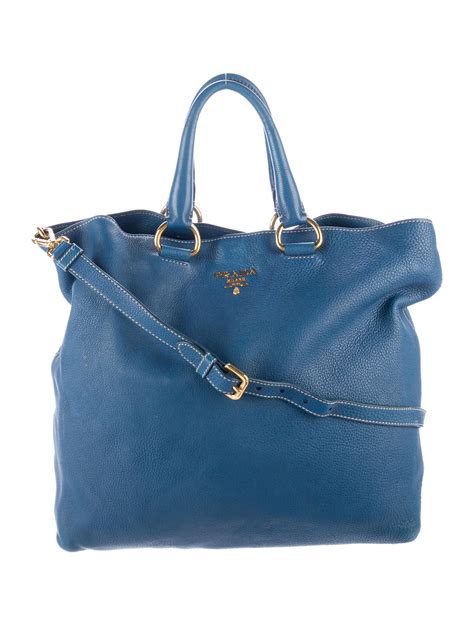 Prada Canapa Azulejos Tote 